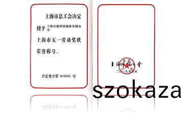上海(hai)市五一(yi)勞動獎狀榮(rong)譽稱號