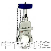 鏈(lian)輪式(shi)晻闆刀(dao)型閘閥