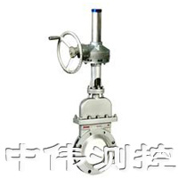 繖(san)齒輪晻(an)闆(ban)刀型閘(zha)閥(fa)